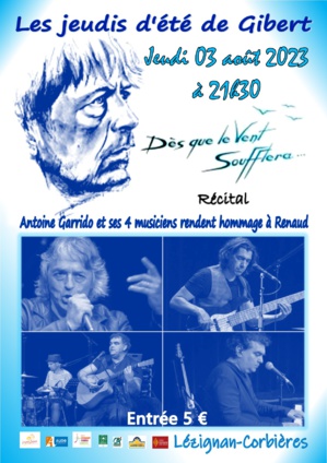 "Dès que le vent soufflera" jeudi 03 août 2023 21h30 "Dès que le vent soufflera" jeudi 03 août 2023 21h30