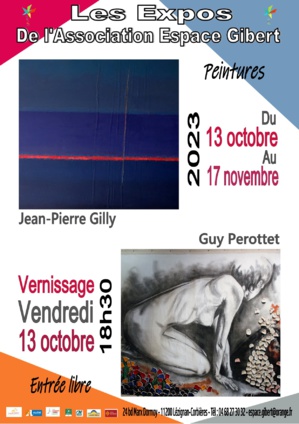 Exposition de peintures, fusains du 13 octobre au 17 novembre 2023