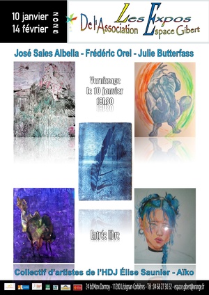 Exposition du 10 janvier au 14 février 2025 Exposition du 10 janvier au 14 février 2025