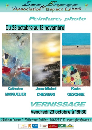 Exposition du 23 octobre au 13 novembre 2026 Exposition du 23 octobre au 13 novembre 2026