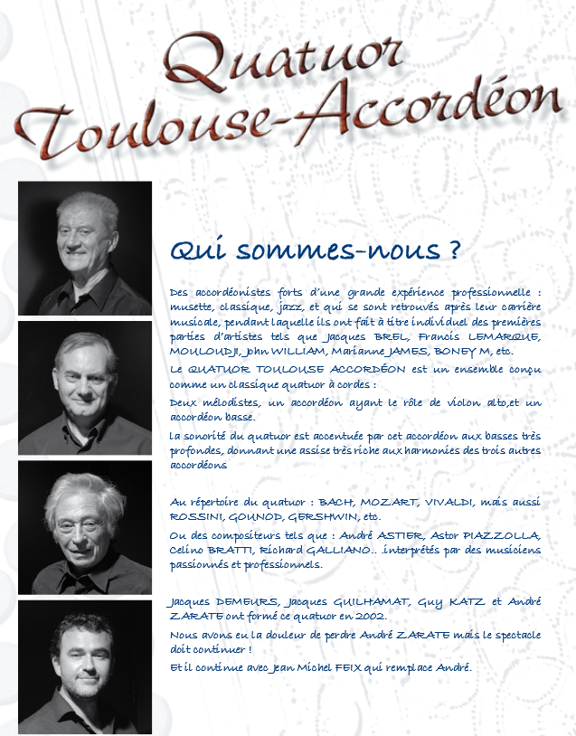 Les membres du Quatuor