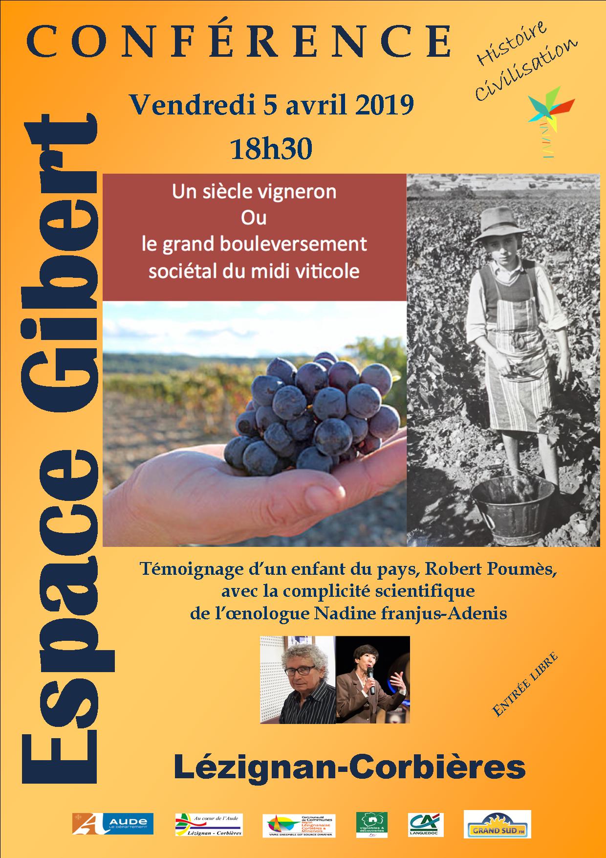 Conférence histoire civilisation vendredi 5 avril