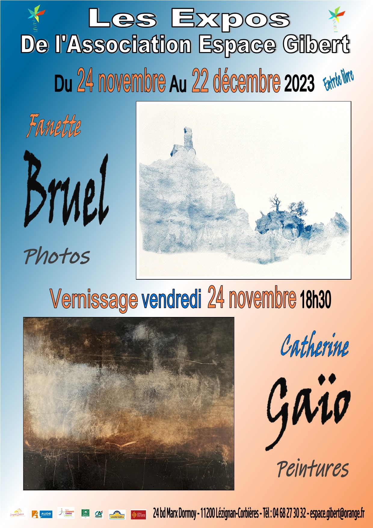 Exposition de photos, gravures & peintures du 24 novembre au 22 décembre 2023
