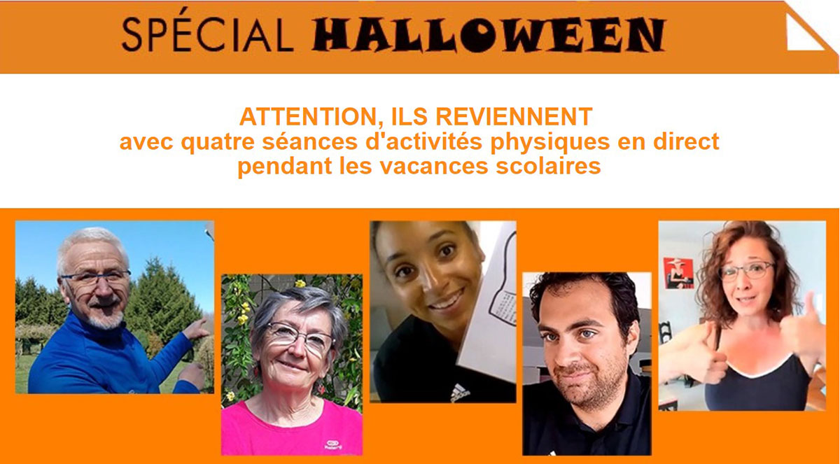 Quatre séances d'activités physiques en direct