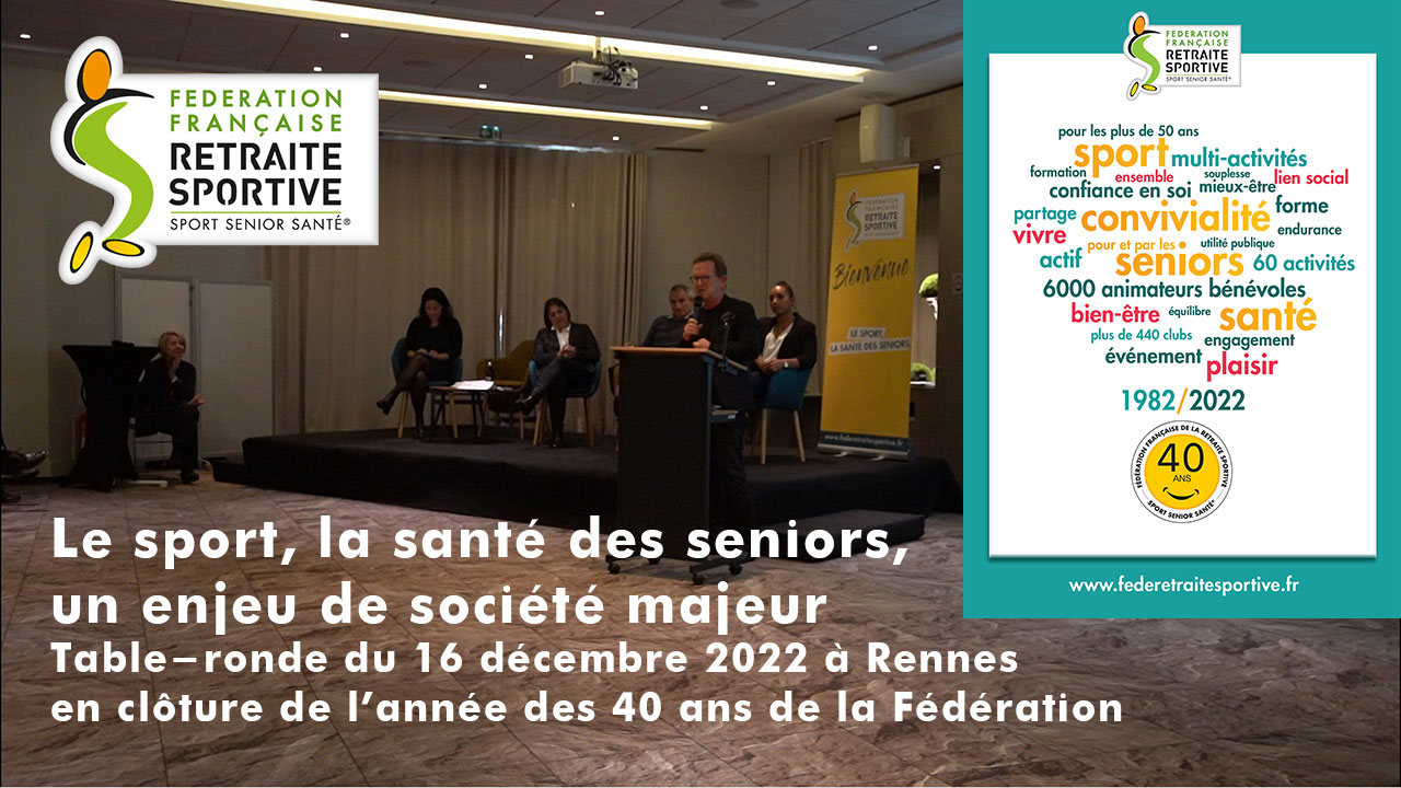 Le sport, la santé des seniors, enjeu de société majeur