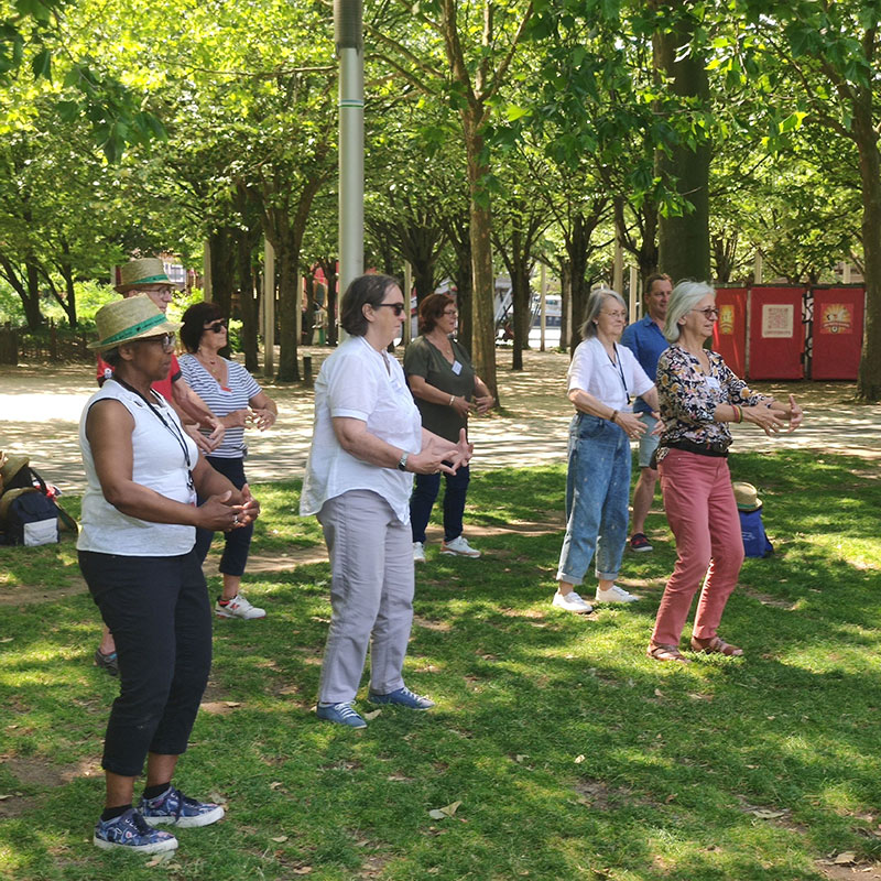 Une séance de tai-chi