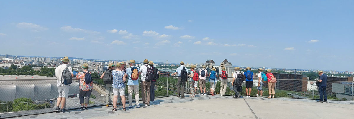 Vue depuis la terrasse de la Philarmonie de Paris