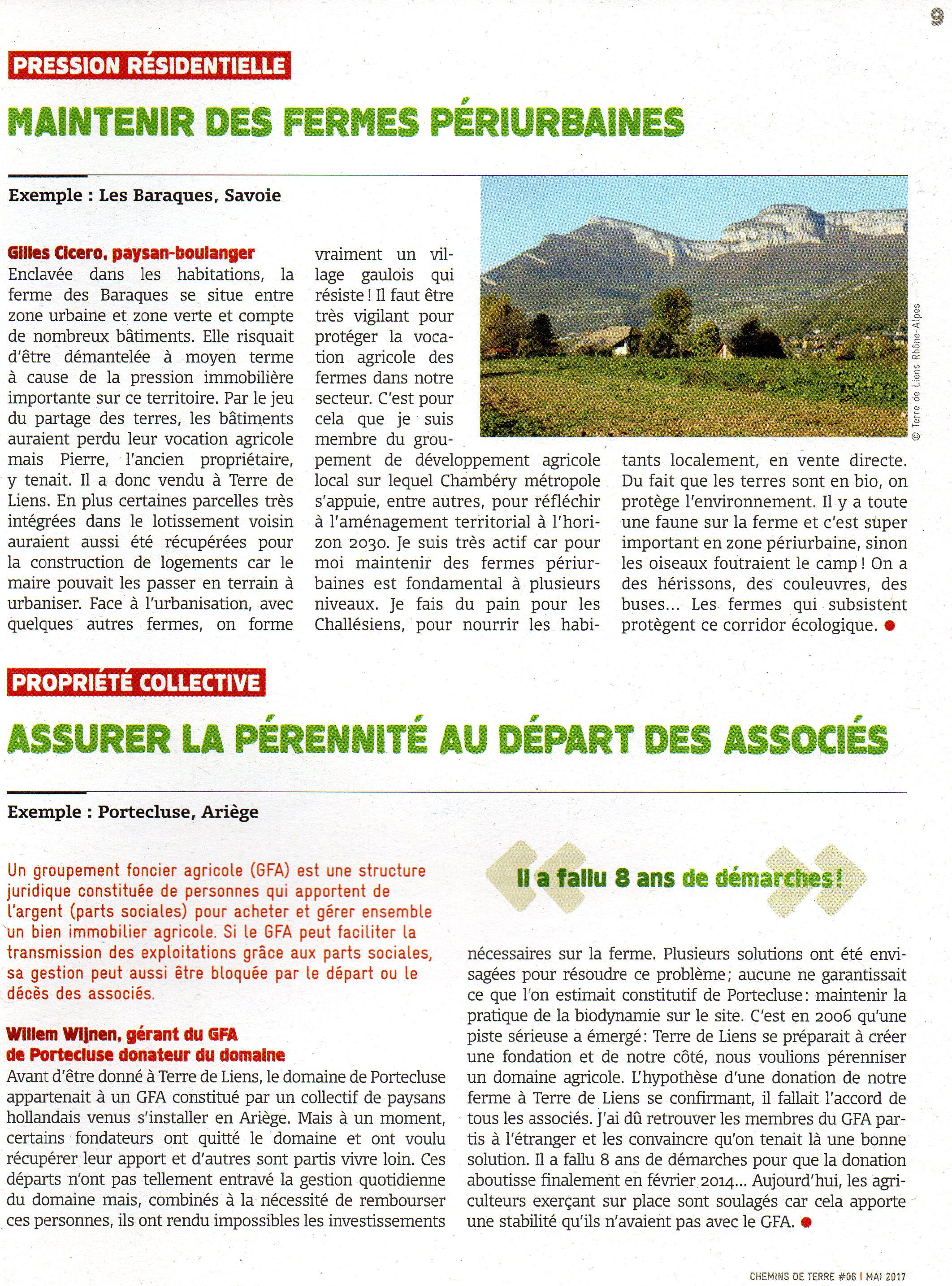 Maintenir des fermes periurbaines