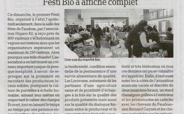 festi bio 17 novembre 2013