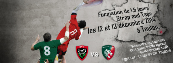 STRAPANDTAPE tour 2014: Rugby Toulon et HAND STAR GAME à Montpellier en décembre.