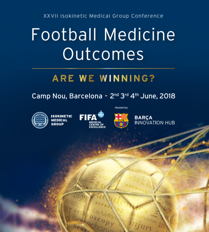 Congrès Isokinetic Football Medicine Outcomes à Barcelone Juin 2018