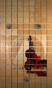 VRIZ, Amadeus - 1991, 153,5 X 91,5 cm ; col. de l'artiste