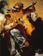 La Sibylle de Lybie, d'après Michel Ange ; 81 X 63 cm ; col. part.