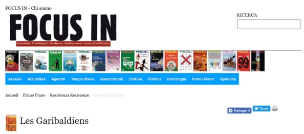 Revue FOCUS de Patrizia MOLTANI