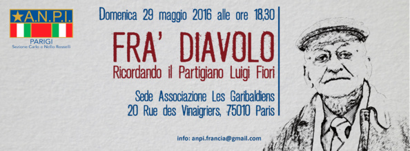 L'ANPI et Luigi FIORI le 29 mai 2016 au local LES GARIBALDIENS