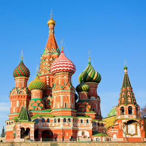 La cathédrale Saint-Basile à Moscou