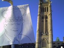 Politique canadienne : manifestation contre le Premier-Ministre