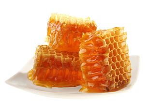 Alvéoles contenant le miel