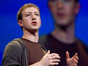 Mark Zuckerberg, fondateur et dirigeant de Facebook