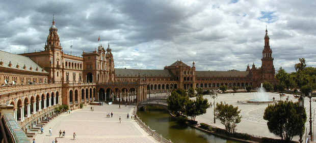 La plaza de Espagna à Séville