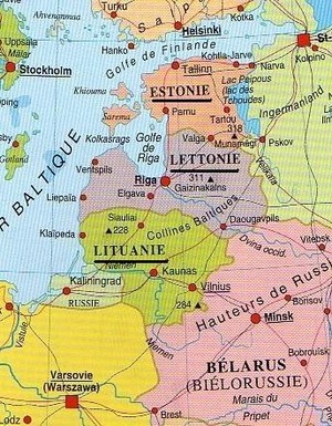 Pays d'Europe : Estonie, Lettonie et Lituanie