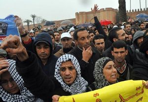 Manifestation au Maroc