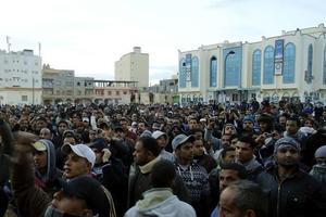 Manifestation à Tobruk en Lybie