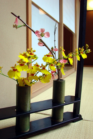 Bouquet de fleurs japonais