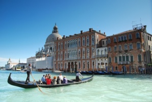 Les canaux et lagune de Venise en Italie