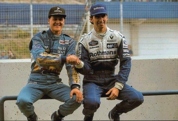 Michael Schumacher et Damon Hill