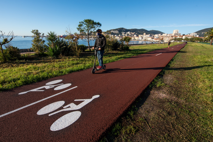 Une nouvelle piste cyclable à Ajaccio Une nouvelle piste cyclable à Ajaccio