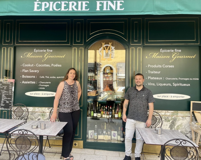 Julie et Yohan Lelezec gérants de la boutique "Maison Gourmet" Julie et Yohan Lelezec gérants de la boutique "Maison Gourmet"