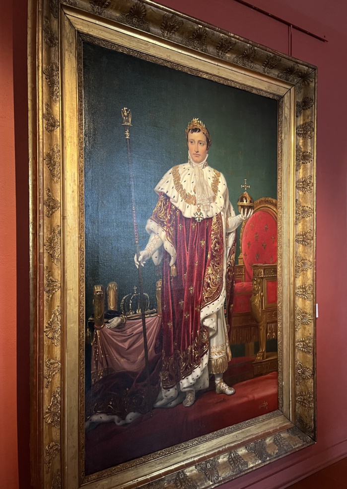 Napoléon en costume du Sacre par l'atelier de Jacques Louis David Napoléon en costume du Sacre par l'atelier de Jacques Louis David