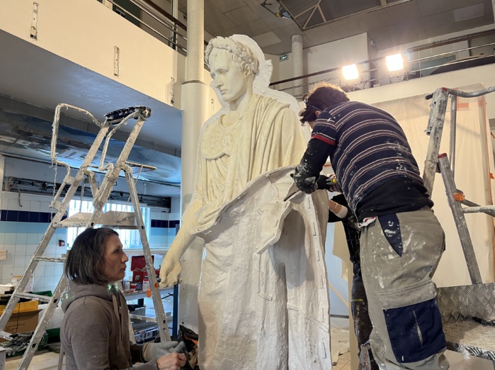 La statue du 1er Consul bientôt reproduite dans un atelier parisien La statue du 1er Consul bientôt reproduite dans un atelier parisien