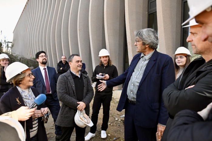 Visite de chantier du CONSERVATOIRE HENRI TOMASI