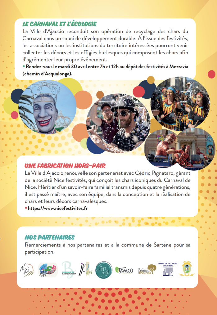 Carnavali d'Aiacciu 2024 : Dimanche 28 avril Carnavali d'Aiacciu 2024 : Dimanche 28 avril