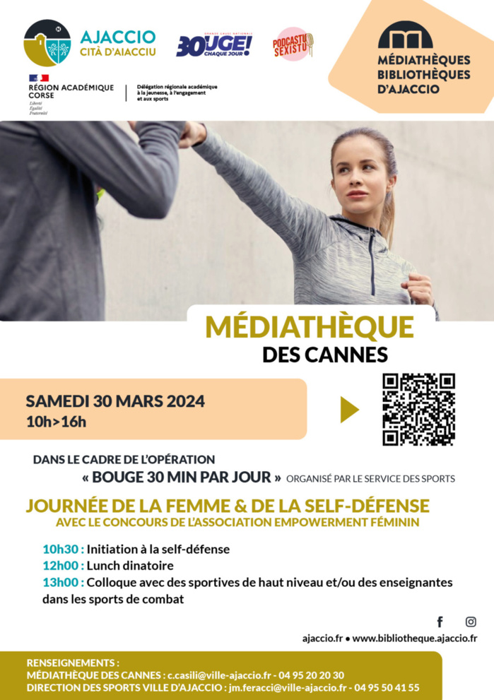 Journée de la femme et de la self-défense samedi 30 mars Journée de la femme et de la self-défense samedi 30 mars