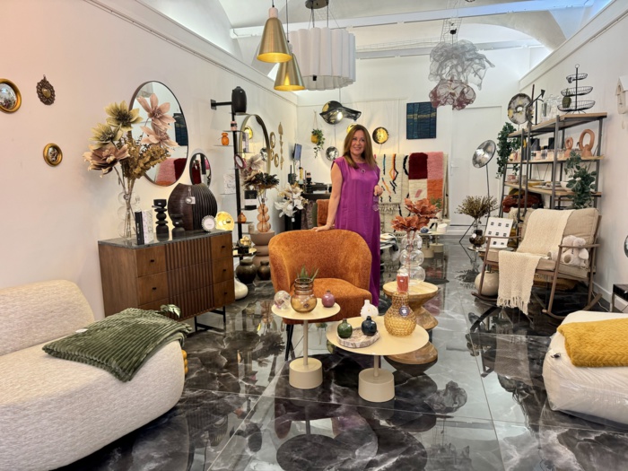Marie-Laure Salasca, gérante de la boutique "INFLUENCE"