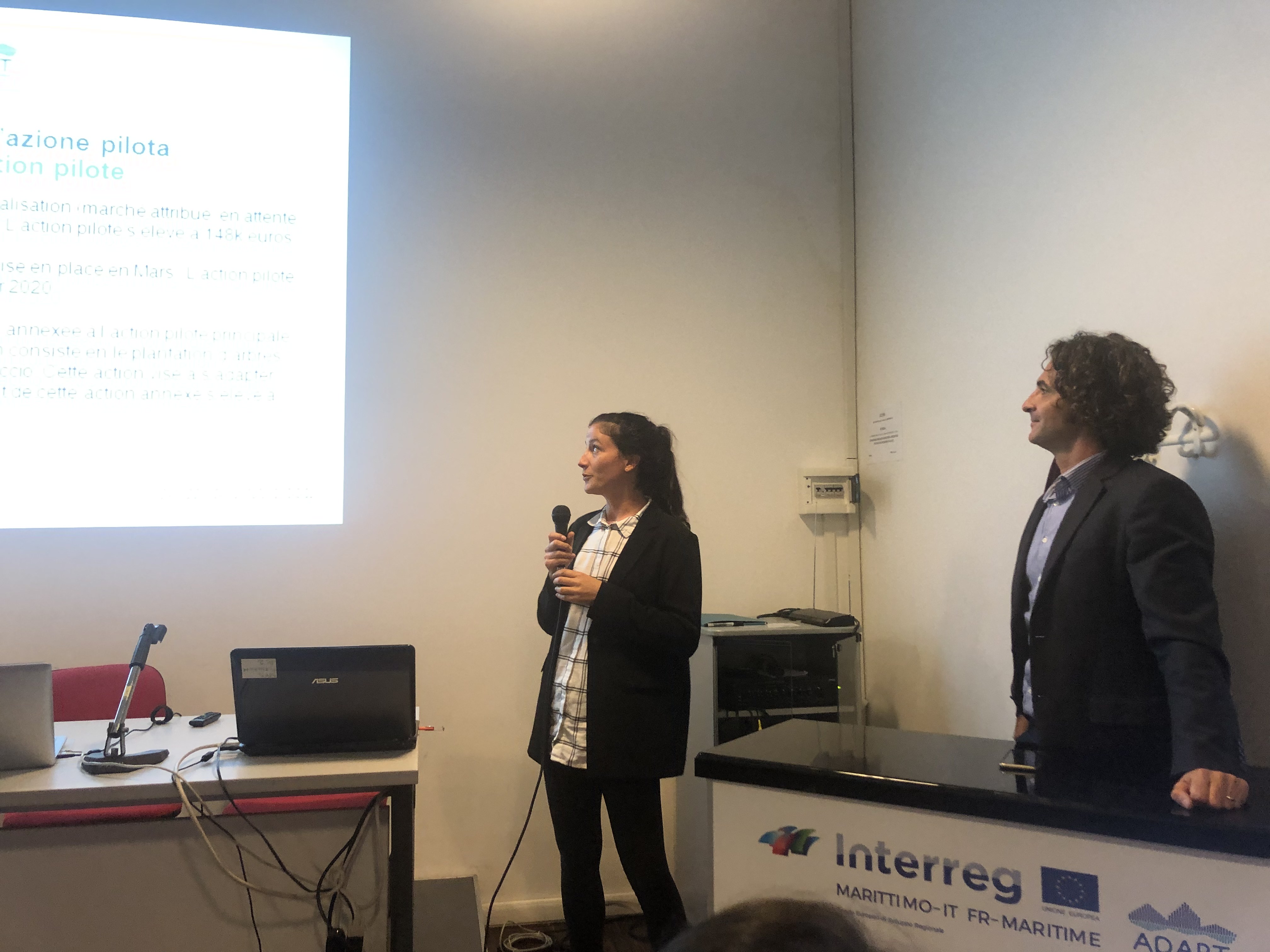 Julie Padovani de la DAEI présente l'action pilote de la Ville d'Ajaccio