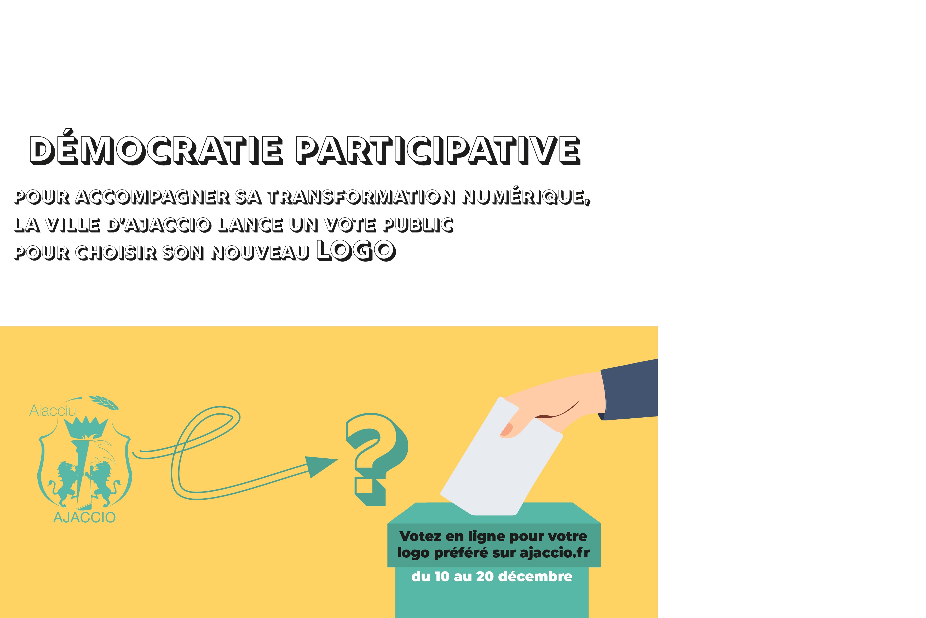 La Ville d'Ajaccio présente son nouveau logotype