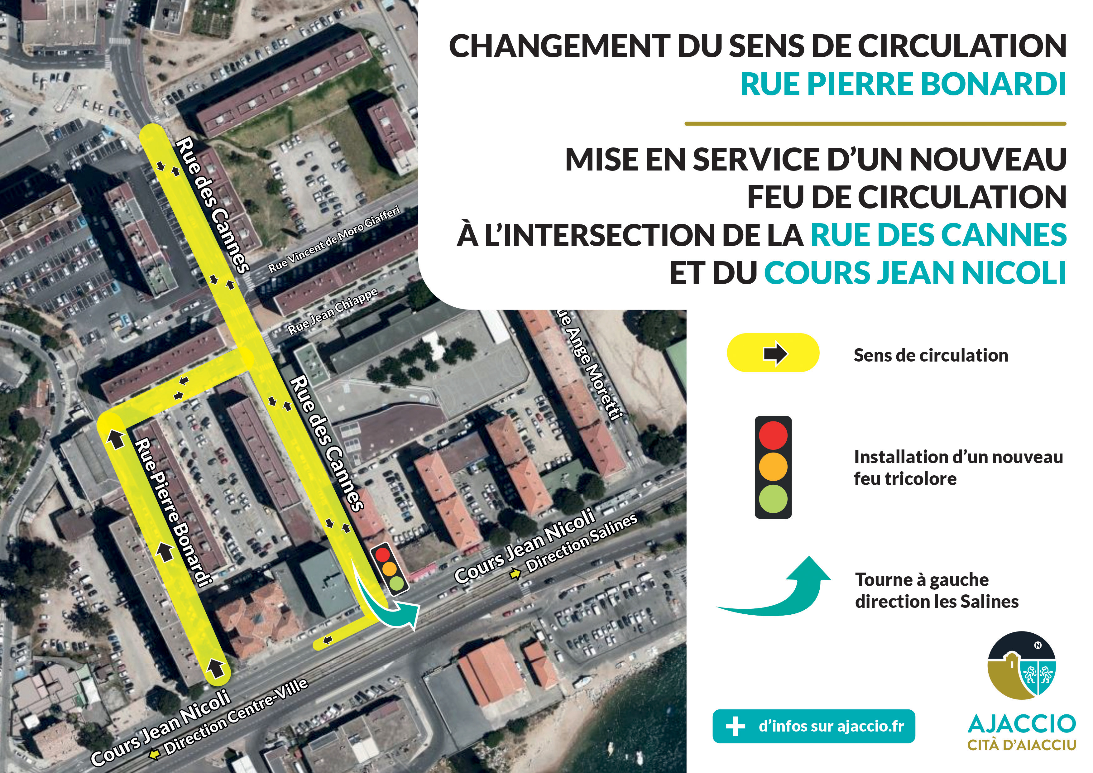 Pietrina, bd Maglioli et rue Bonardi : on change de sens de circulation pour plus de sécurité