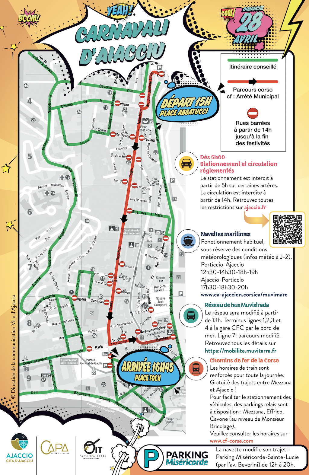 Carnavali d'Aiacciu 2024 : Dimanche 28 avril