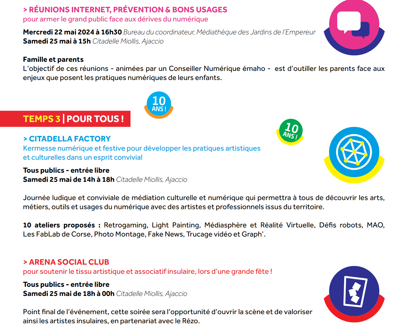 Quartiers Numériques du 21 au 25 mai 2024