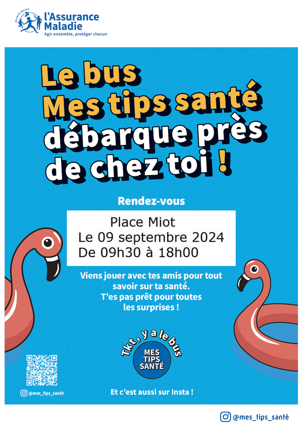 Le bus Mes tips santé débarque le 9 septembre place Miot