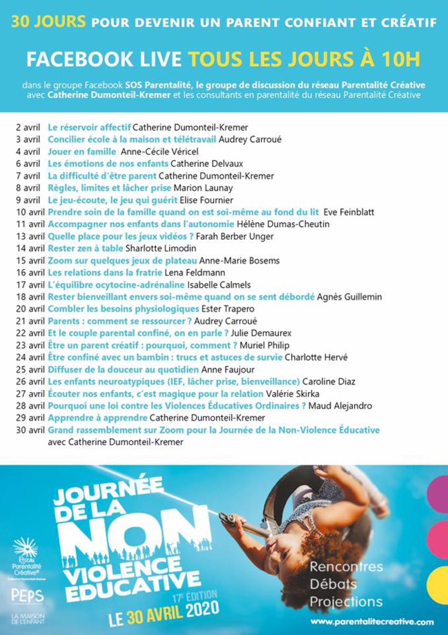2020, une 17ème journée de la non violence éducative exceptionnelle 2020, une 17ème journée de la non violence éducative exceptionnelle