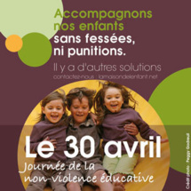La journée de la Non Violence éducative du 30 avril 2016 approche La journée de la Non Violence éducative du 30 avril 2016 approche
