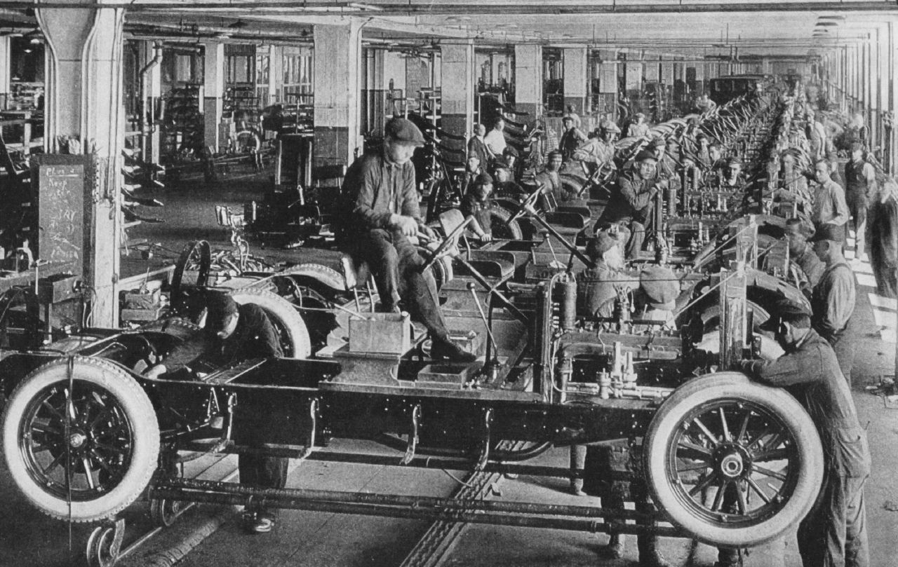 'The Automobile Industry - An American Art That Has Revolutionized Methods in Manufacturing and Transformed Transportation', 1923, National Geographic