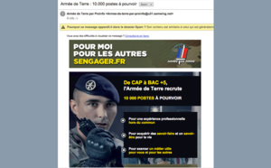 Le Ministère de la Défense vous spam avec votre argent !