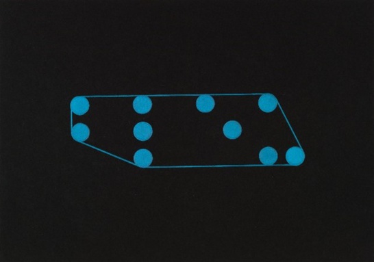 Forme du bleu en braille par F. Vayr