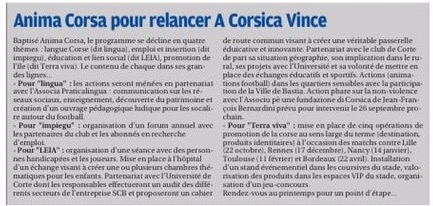 Furmazione à u Sporting Club di Bastia